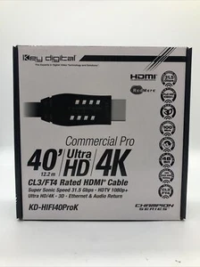 Key Digital kd-HIFI40Pr 40ft 4K HDMI Cable - NEW!!! - Picture 1 of 7