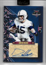 2023 WILD CARD 7 CARD STUDS DREW ALLAR BLUE ROOKIE AUTO SIGNATURE 2/3