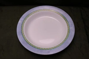 Corelle Palazzo Large Rimmed Soup Bowl (s)  Blue Rim  9 " - Picture 1 of 3