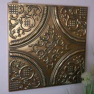 Pushkar Majesty Gold Wall Art Metal Home Decor Vintage Antiqued Gift