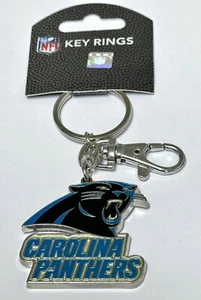 Carolina Panthers Keychain  NFL Football Vintage Snap Hook Ring Holder - Picture 1 of 1