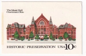 STAMP US SCOTT UX73 "The Music Hall-White Paper" 10 CENT 1978 MH CUT OUT - Picture 1 of 1