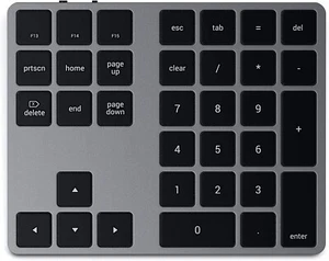 Satechi Bluetooth Extended Numeric Keypad – Slim Rechargeable 34-Key Numberpad – - Picture 1 of 6