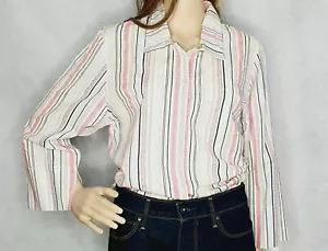 Thomas Cook Candy Stripe Stretch Shirt 3/4 Sleeve Ladies Size 10 - Bild 1 von 7