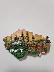 Souvenir 3D Fridge Magnet Prague 3D Refrigerator Magnet Praha Prague Dwkor - Picture 1 of 3