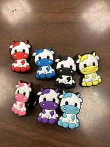 Croc Jibbitz Silicon Cows ~ lot of 7 #226 - Picture 1 of 1