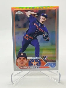 2023 TOPPS CHROME HUNTER BROWN RC #197 REFRACTOR SP - Picture 1 of 1