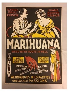 Rare 1967 Morgan Love  Marihuana Marijuana Weed Poster 13 X 18 - Picture 1 of 5