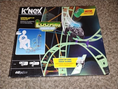 K’NEX Looping Light-Up Roller Coaster Building Set Motorized Construction New - Image 1 of 3
