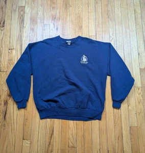 Felpa vintage Douglas Wyoming Jackalope taglia 2XL blu navy ricamata  - Foto 1 di 12