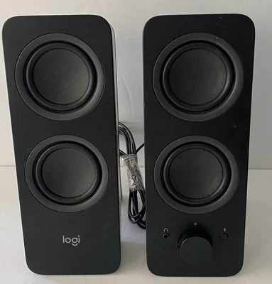 Logitech Z207 2.0 Stereo Speakers Bluetooth Black – Tested – No Charger - Image 1 of 4