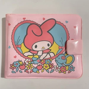 Portafoglio vintage Sanrio My Melody plastica bifold anni 80 Giappone RARO! - Foto 1 di 11