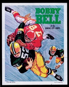 Inserto de póster de fútbol americano Topps 1970 - #2 Bobby Bell - Envío gratuito - Imagen 1 de 2