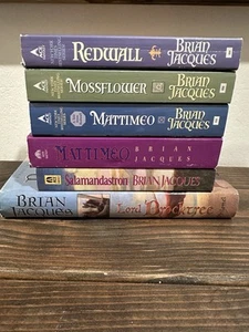 REDWALL 6x Series Lot Brian Jacques Fantasy 1 HC 5 PB - Picture 1 of 14