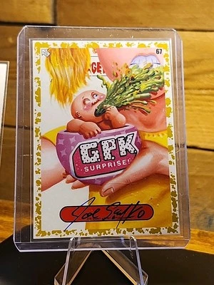 2024 Tops Garbage Pail Kids Kids At Play #67 Loelle Surprise /50 Auto Joe Simko - Image 1 of 4