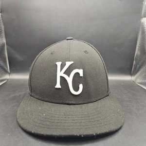 Kansas City Royals Hat Cap Black 7" Fitted 59FIFTY New Era - Picture 1 of 6