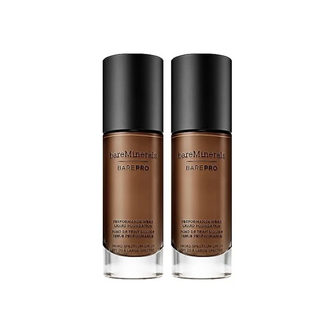 bareMinerals BarePro Liquid Foundation SPF20 Cocoa 30 Full Coverage Pack of 2 - Image 1 of 1