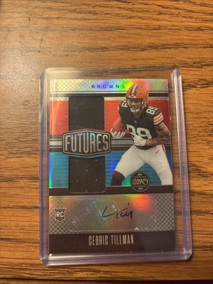 2023 Panini Legacy Futures Dual Patch Auto Cedric Tillman #FDA-24 Silver /249 - Image 1 of 2