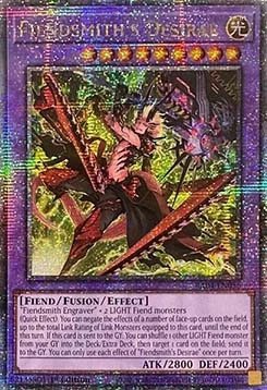 Fiendsmith's Desirae (V.5) RA04-FR056 Quarter Century Secret Rare Französisch - Bild 1 von 2