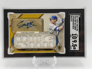 2017 Topps Triple Threads CODY BELLINGER Rookie AUTO RPA SGC 9.5/10 Gold 9/9 - Picture 1 of 2