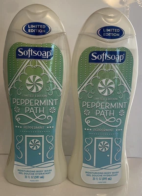 2 Softsoap Limited Edition Peppermint Path Moisturizing Body Wash 20 oz ea*READ* - Image 1 of 4