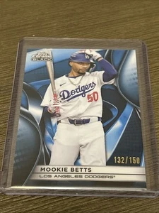 2025 Topps Chrome Black - Mookie Betts #128 Blue Refractor /150 - Picture 1 of 3