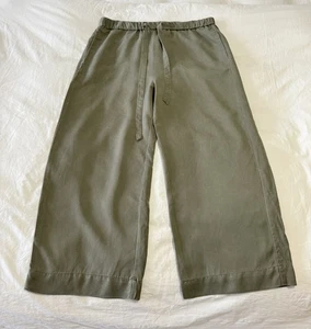 Marine Layer | Damen Large | Grün Cropped Wide Leg Pull On Hose 100% Tencel - Bild 1 von 9