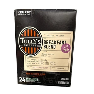 Cialde K-Cup miscela caffè Tully's - tostatura leggera 24 pezzi - Foto 1 di 3