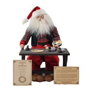 Vintage Timeless Collection 1990 Workshop Santa Christmas Decor Certificate #363 - Picture 1 of 14