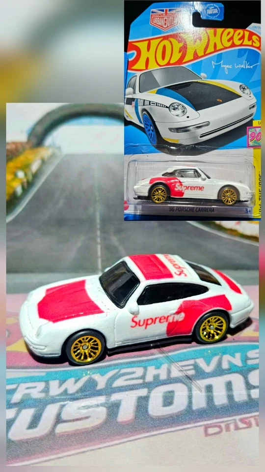 Hot Wheels 911 Porsche **Custom Supreme W/ Spectraflame And RealRiders** - Image 1 of 3