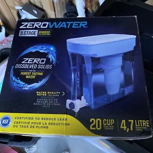 ⚡️ZeroWater Pitcher 5 Stage Advanced Filtration 20 Cup Pour Dispenser 1.25-Gal - Picture 1 of 7