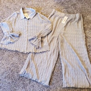 GeeGee PLUS Size 3XL GORGEOUS Flowy Two-Piece Pants & Top/Blouse Set, NWT! - Picture 1 of 5
