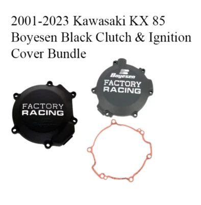 Paquete de embrague y cubierta de encendido Kawasaki KX 85 Boyesen 2001-2023 negro Foto 1 de 3