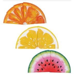 3-Pack Of Summer Party Napkins WATERMELON, ORANGE&LEMON Shaped 16 Count. ๐โ๏ธ - Picture 1 of 4