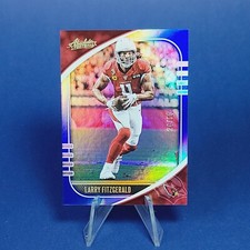 Larry Fitzgerald #/50 PANINI HOLO ABSOLUTE HTF REFRACTOR INSERT CARD - MINT #/50