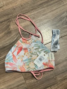 Billabong Girl's Lil Love Pals High Neck Halter Swim Top - Reversible Size 7 - Picture 1 of 3