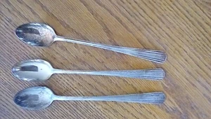 Vintage RC CO Silver Co. Eisteelöffel AVON 8" Silber Teller 3er Set - Bild 1 von 1
