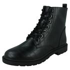 Ladies F5r1170 Black Croc Print Lace Up Low Heel Ankle Boots Spot On £24.99