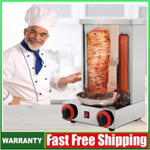 Macchina per Kebab Doner Commerciale BBQ Grill GPL Gas Carne Rotante Girarrosto Forno - Foto 1 di 5