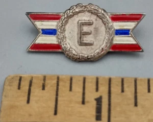 Vintage Homefront Army Navy E Production Award Pin Sterling Silver - Picture 1 of 4