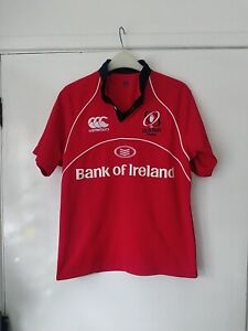 Ulster Rugby Canterbury Red Away Shirt Bank Of Ireland Sponsor Age 12