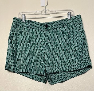 Pantalones Cortos Chinos Banana Republic Para Mujer Verde Negro Estampado Geométrico Talla 10 Foto 1 de 4