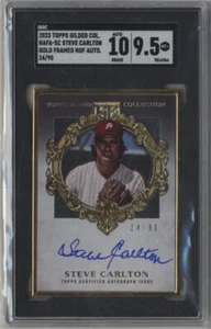 Colección dorada Topps 2023 Steve Carlton marco dorado patio automático SGC 9,5 como nuevo + Au - Imagen 1 de 2