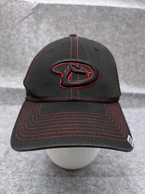 Arizona Diamondbacks Hat Cap Fitted Adult Large Black Red Cotton Poly 39Thirty - Image 1 of 4
