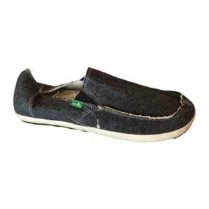 Sanuk Herren Rounder Hobo Schwarz Slipper Halbschuhe Schuhe Größe 9 - Bild 1 von 8