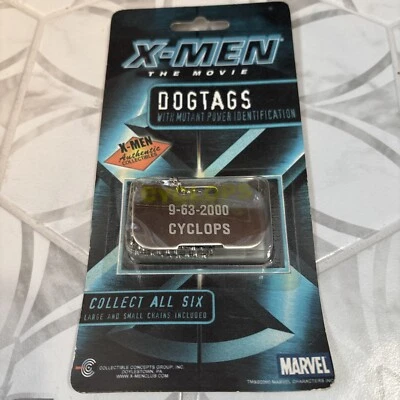 X-Men: The Movie 2000 Authentic Collectible Dogtag Cyclops Brand New - Image 1 of 3