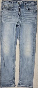 Vaqueros BKE para hombre 34L Jake azul claro rectos desgastados **ver estado Desc.** - Imagen 1 de 11