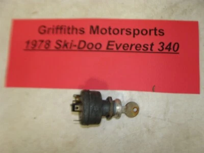 Skidoo Everest 340 1978 OEM interruptor de llave de encendido principal con función de arranque eléctrico Foto 1 de 4