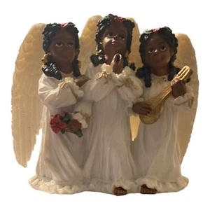 Ganz Afroamerikanische Engel Weihnachten Strumpf Halter Aufhänger 4 1/2" - Bild 1 von 4