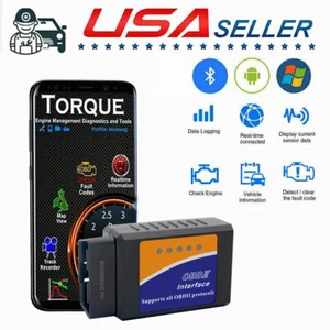 Bluetooth OBD Code Reader OBD2 Scanner Car Check Engine Fault Diagnostic Tool - Picture 1 of 12